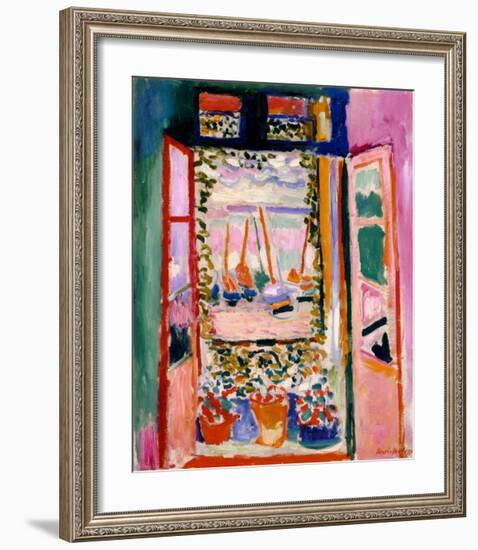 Open Window, Collioure, 1905-Henri Matisse-Framed Art Print