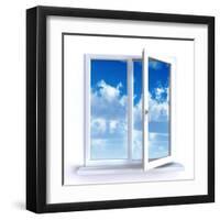 Open Window-Serp-Framed Art Print