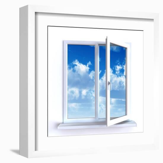 Open Window-Serp-Framed Art Print