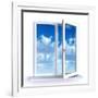 Open Window-Serp-Framed Art Print