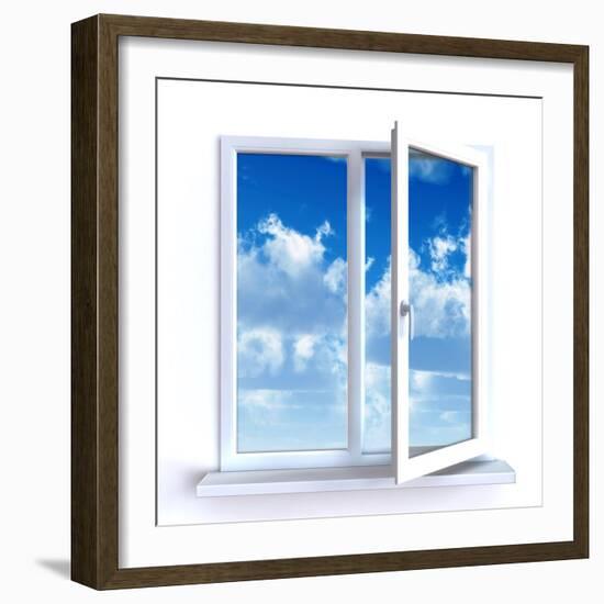 Open Window-Serp-Framed Art Print