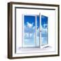 Open Window-Serp-Framed Art Print