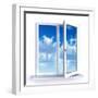 Open Window-Serp-Framed Art Print