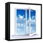 Open Window-Serp-Framed Stretched Canvas