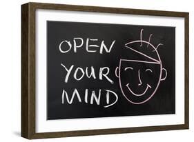 Open Your Mind-Raywoo-Framed Art Print