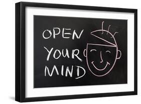 Open Your Mind-Raywoo-Framed Art Print