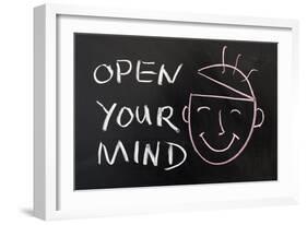 Open Your Mind-Raywoo-Framed Art Print