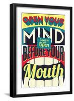 Open Your Mind-Vintage Vector Studio-Framed Art Print