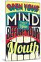 Open Your Mind-Vintage Vector Studio-Mounted Premium Giclee Print