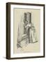 Opened a window-shutter, 1896-Hugh Thomson-Framed Giclee Print