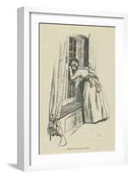 Opened a window-shutter, 1896-Hugh Thomson-Framed Giclee Print