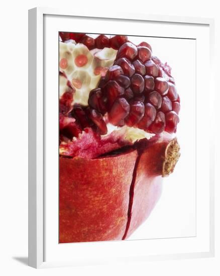 Opened Pomegranate, Close-Up-Dieter Heinemann-Framed Photographic Print