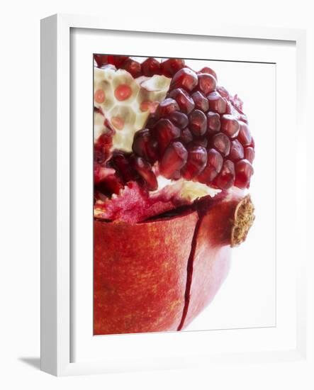 Opened Pomegranate, Close-Up-Dieter Heinemann-Framed Photographic Print
