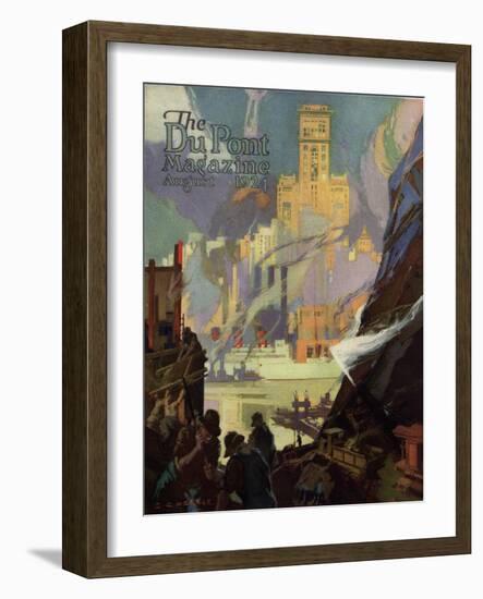 Opening a New Mine in Illinois, Front Cover of the 'Dupont Magazine', August 1924-G. C. Pearce-Framed Giclee Print