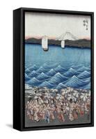 Opening Celebration of Benzaiten Shrine at Enoshima in Soshu-Ando Hiroshige-Framed Stretched Canvas