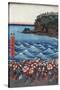 Opening Celebration of Benzaiten Shrine at Enoshima in Soshu-Ando Hiroshige-Stretched Canvas