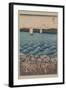 Opening Celebration of Benzaiten Shrine at Enoshima in Soshu-Ando Hiroshige-Framed Art Print