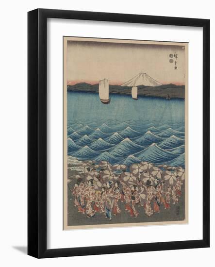 Opening Celebration of Benzaiten Shrine at Enoshima-Ando Hiroshige-Framed Giclee Print