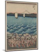 Opening Celebration of Benzaiten Shrine at Enoshima-Ando Hiroshige-Mounted Giclee Print