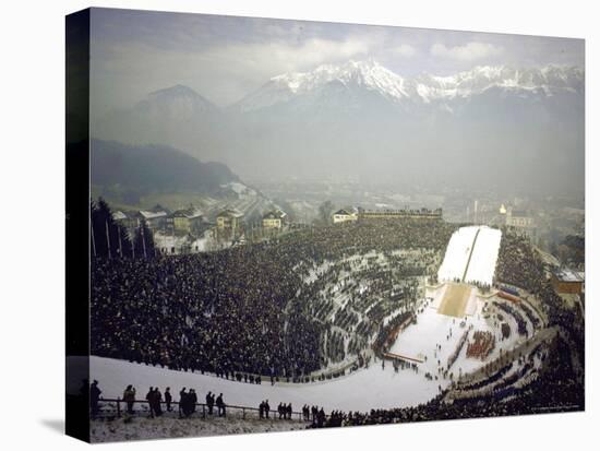 Opening Ceremonies of the 1964 Winter Olympics in Bergisel Stadium-Ralph Crane-Stretched Canvas