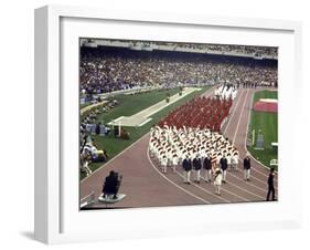 Opening Ceremonies Taking Place at the 19th Summer Olympics-null-Framed Photographic Print