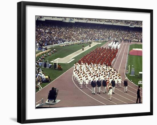 Opening Ceremonies Taking Place at the 19th Summer Olympics-null-Framed Photographic Print