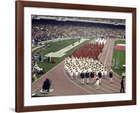 Opening Ceremonies Taking Place at the 19th Summer Olympics-null-Framed Photographic Print