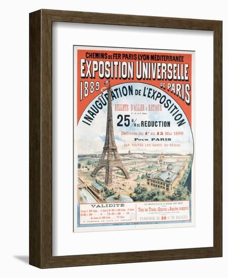 Opening Ceremony for the 1889 World Fair-null-Framed Giclee Print