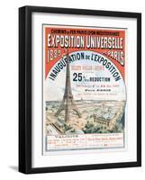 Opening Ceremony for the 1889 World Fair-null-Framed Giclee Print