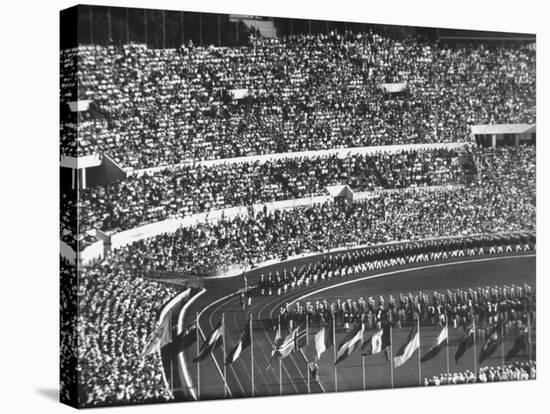 Opening Ceremony of Us Team at Olympics-null-Stretched Canvas