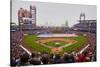 Opening Day Ceremonies featuring gigantic American Flag in Centerfield on March 31, 2008, Citize...-null-Stretched Canvas