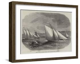 Opening Match of the Royal Victoria Yacht Club, Isle of Wight-Edwin Weedon-Framed Giclee Print