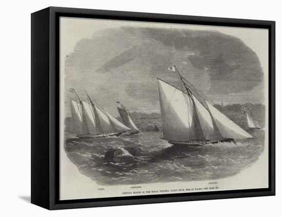 Opening Match of the Royal Victoria Yacht Club, Isle of Wight-Edwin Weedon-Framed Stretched Canvas