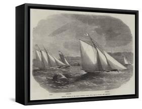 Opening Match of the Royal Victoria Yacht Club, Isle of Wight-Edwin Weedon-Framed Stretched Canvas