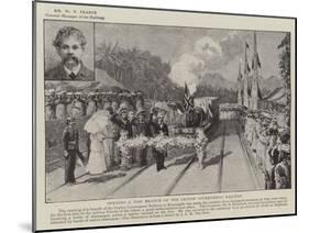 Opening of a New Branch of the Ceylon Government Railway-null-Mounted Giclee Print