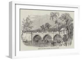 Opening of a New Bridge at Travancore, the Rajah's State Procession-null-Framed Giclee Print