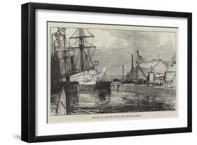 Opening of a New Dry Dock in the West India Docks-Charles Robinson-Framed Giclee Print