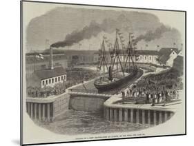 Opening of a New Graving-Dock at Jarrow, on the Tyne-null-Mounted Giclee Print