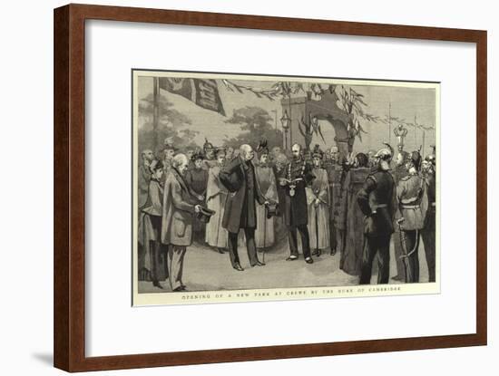 Opening of a New Park at Crewe by the Duke of Cambridge-null-Framed Giclee Print