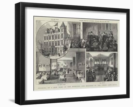 Opening of a New Wing of the Hospital for Diseases of the Chest, City Road-null-Framed Giclee Print