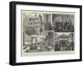 Opening of a New Wing of the Hospital for Diseases of the Chest, City Road-null-Framed Giclee Print