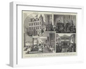 Opening of a New Wing of the Hospital for Diseases of the Chest, City Road-null-Framed Giclee Print