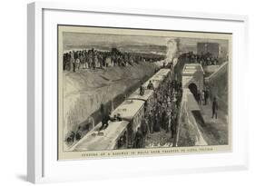 Opening of a Railway in Malta from Valletta to Citta Vecchia-null-Framed Giclee Print