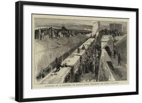 Opening of a Railway in Malta from Valletta to Citta Vecchia-null-Framed Giclee Print