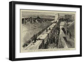 Opening of a Railway in Malta from Valletta to Citta Vecchia-null-Framed Giclee Print