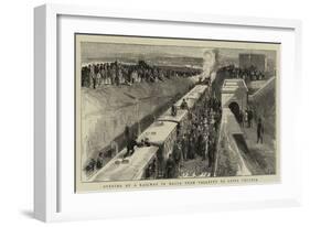 Opening of a Railway in Malta from Valletta to Citta Vecchia-null-Framed Giclee Print