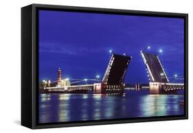 Opening of Bridge of Winter Palace-null-Framed Stretched Canvas