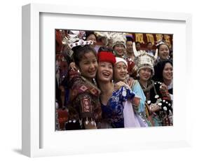 Opening of China National Costume Exhibition, Kunming, Yunnan, China-Occidor Ltd-Framed Photographic Print