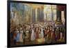 Opening of Gallery of Battles by King Louis Philippe at Museum of Palace of Versailles, June 1837-Jean Auguste Bard-Framed Giclee Print