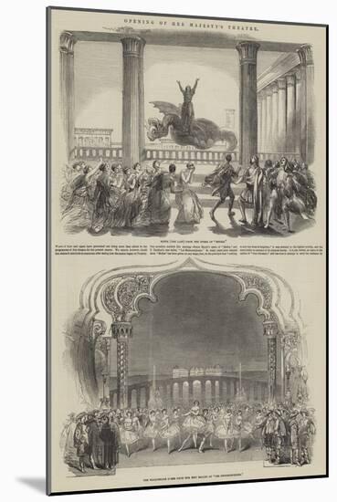 Opening of Her Majesty's Theatre-null-Mounted Giclee Print